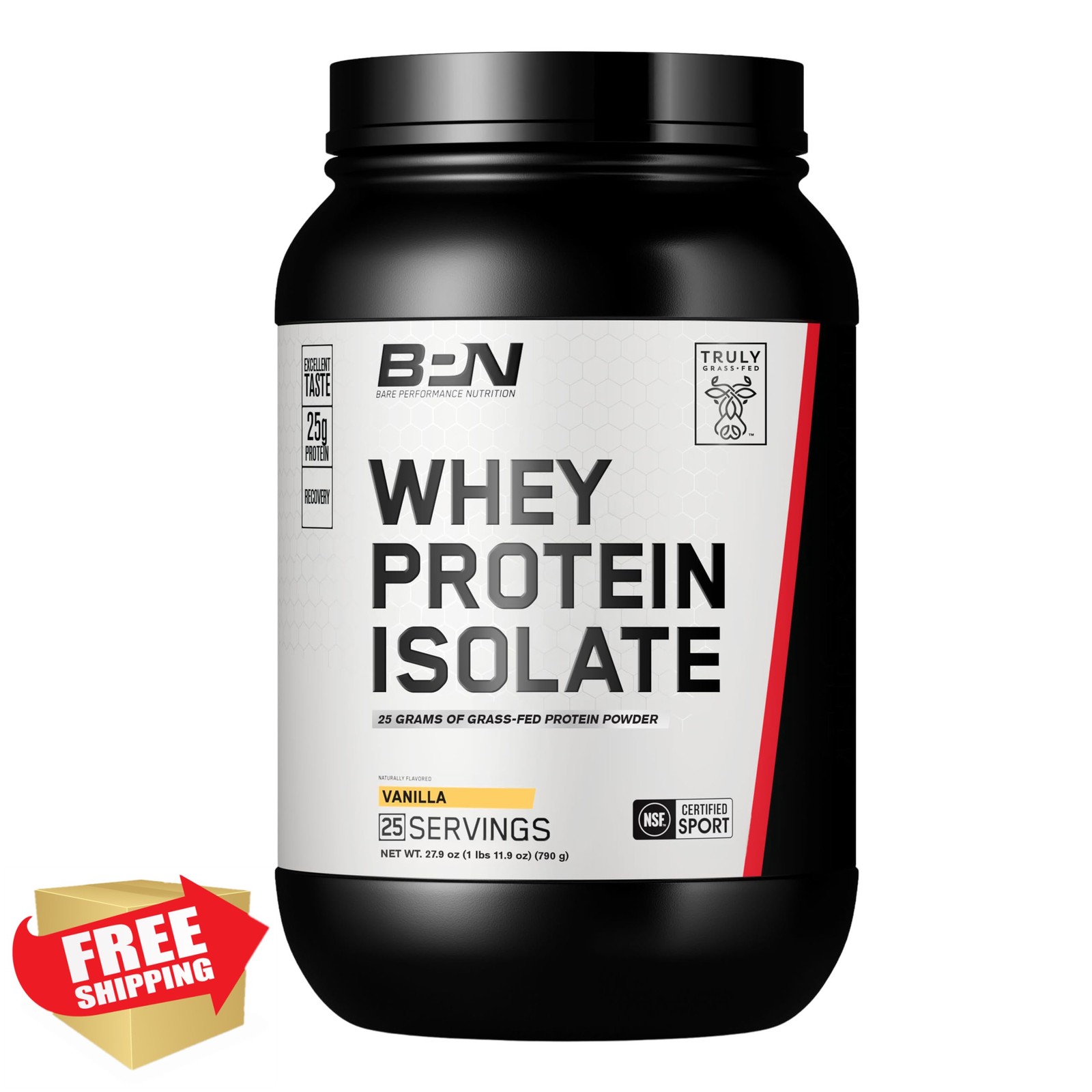 BARE PERFORMANCE NUTRITION Whey Vanilla 25 Servings