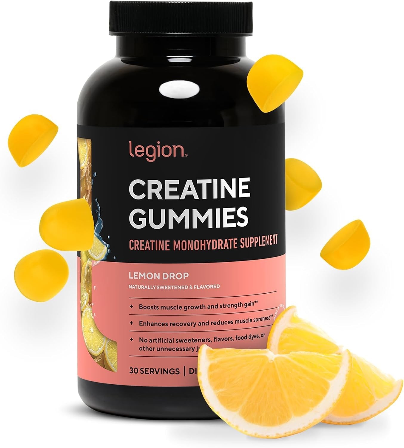 LEGION Creatine Monohydrate Gummies – Clean Chewable 150 Count (Pack of 1)