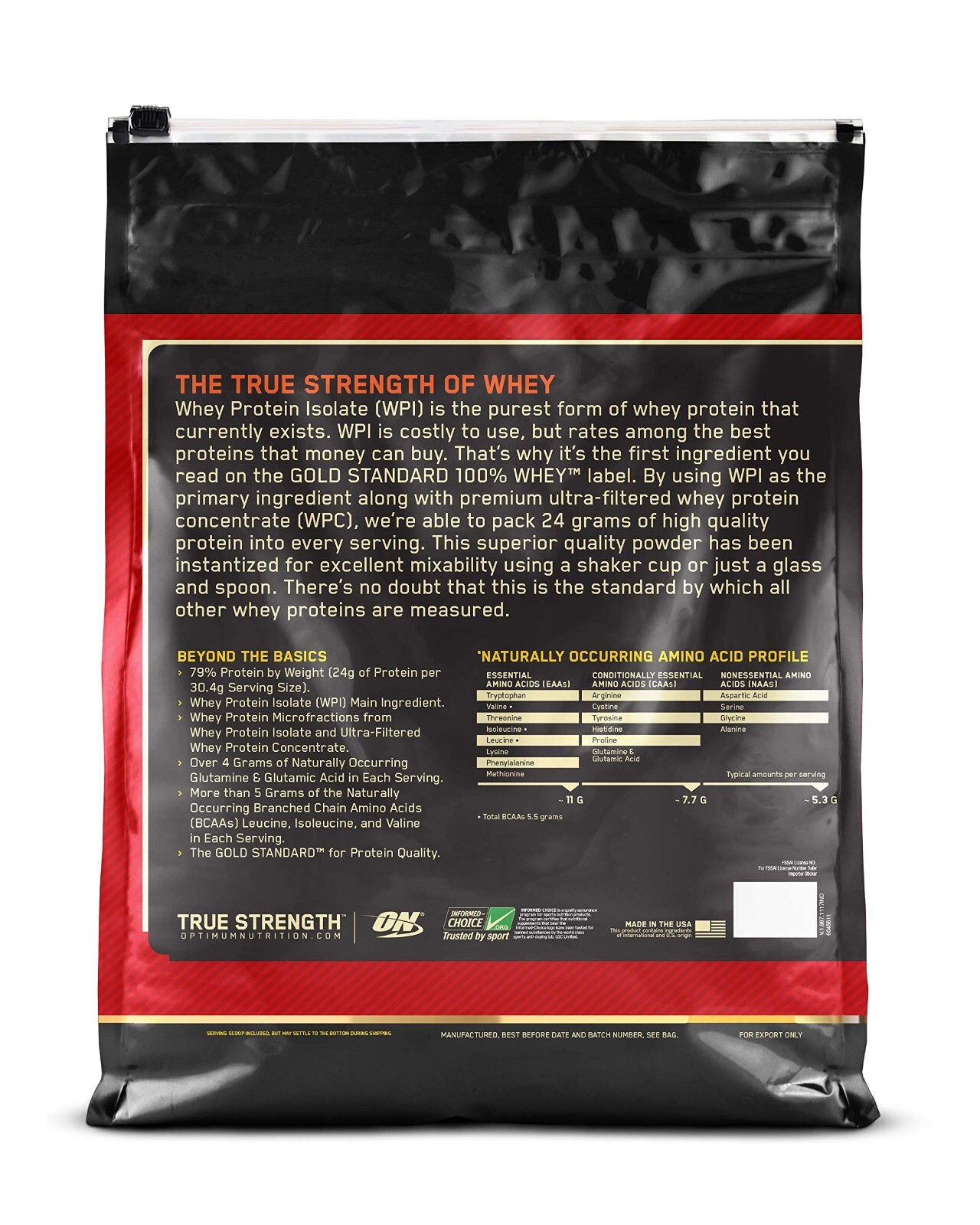 Optimum Nutrition 100% Whey Protein – Gold Standard Double Rich Chocolate 10 lbs