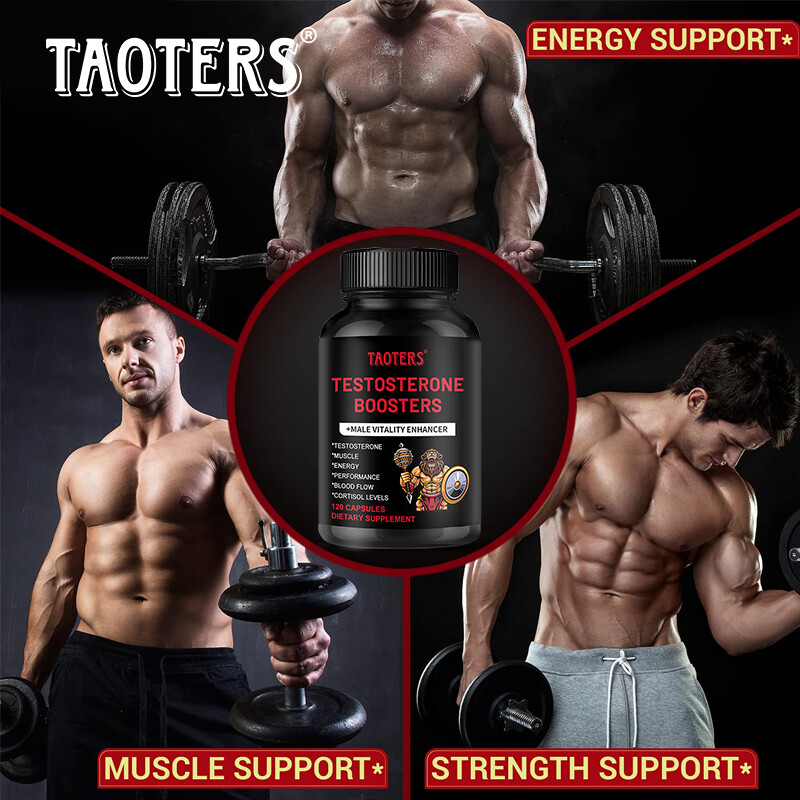 Testosterones Booster for Men High Strength Support Test Boost 120 Capsules