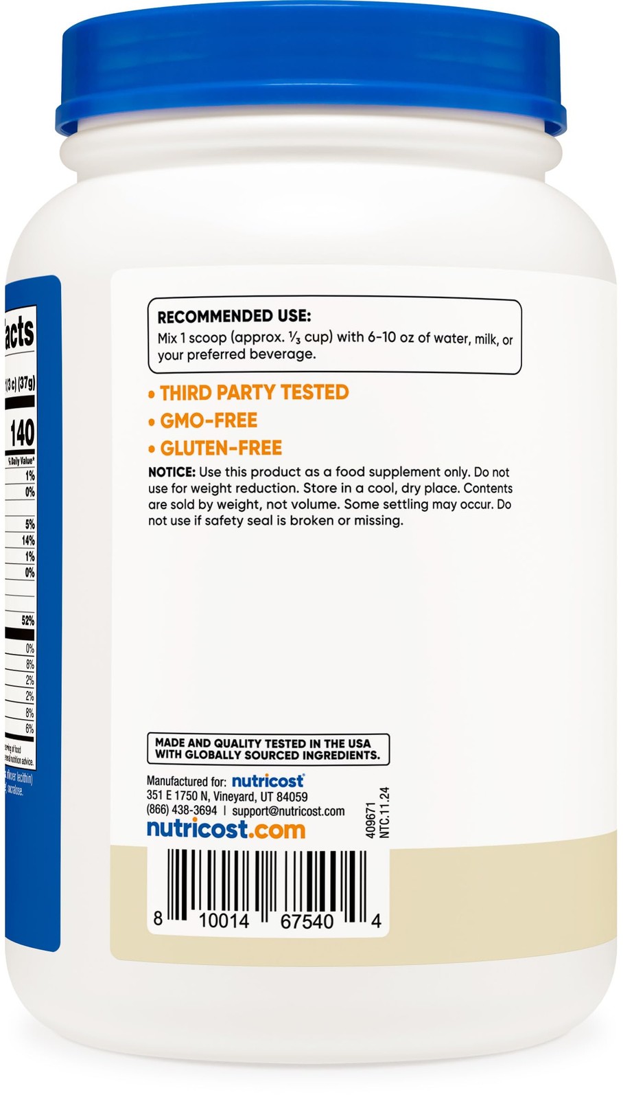 Nutricost Whey Protein Isolate Powder (Vanilla) 2LBS 2 Pound (Pack of 1)