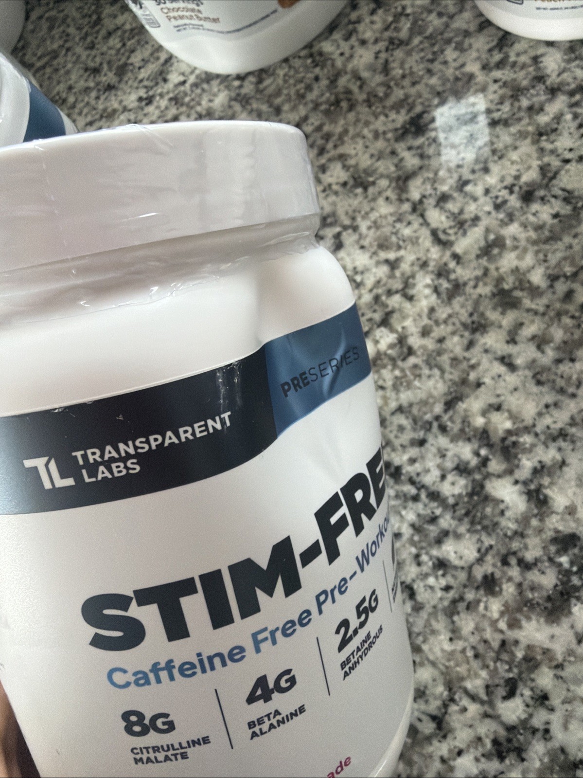 Transparent Labs Stim-Free Pre-Workout -strawberry lemonade EXP 1/28