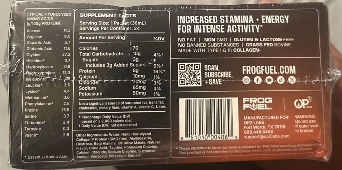 Frog Fuel ~ Pre Workout Evolved ~*Mixed Berry*~ 1.2 Fl Oz (Pack of 24) ~ Sealed