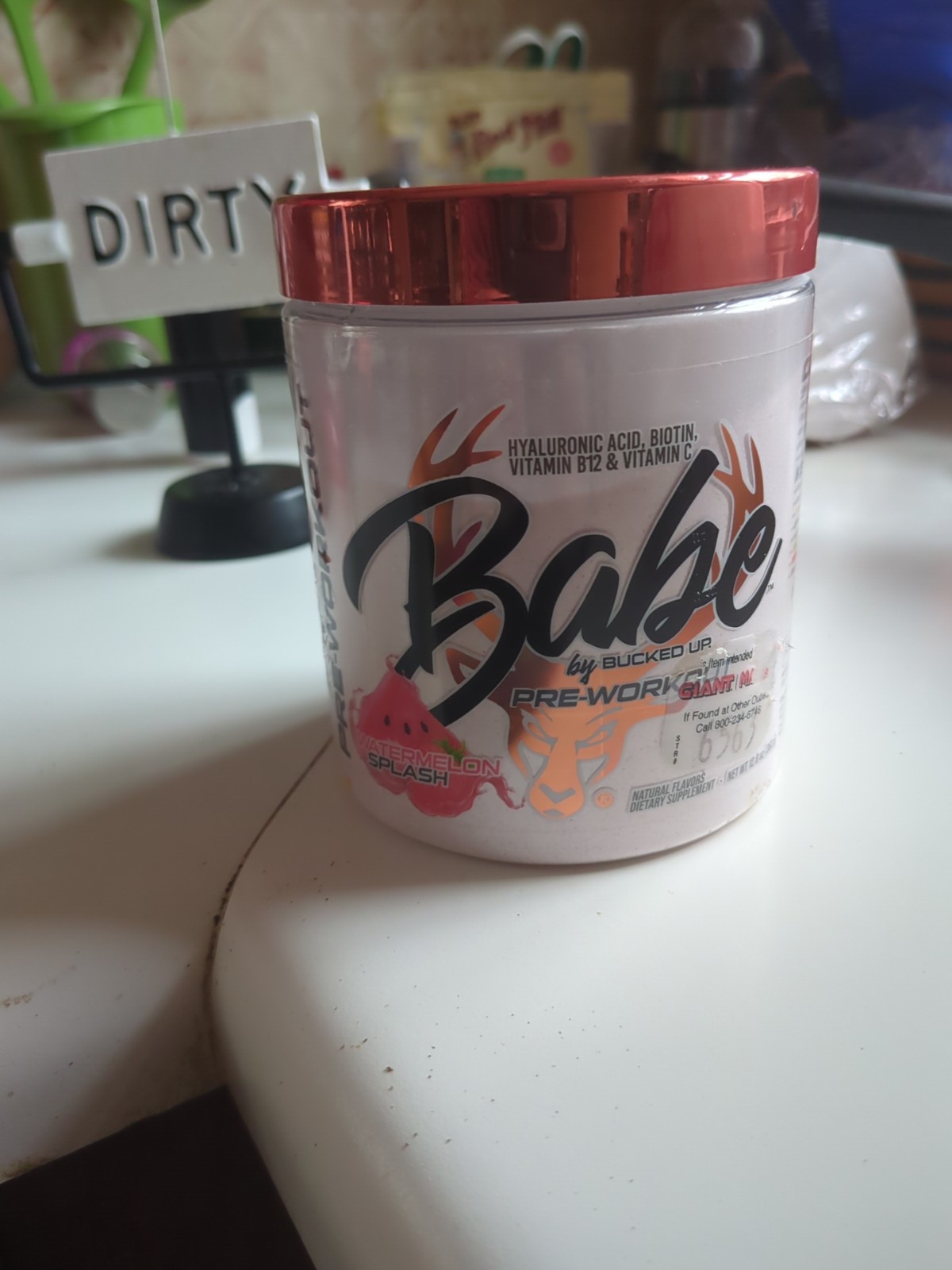 Bucked Up Babe Pre Workout for Women Watermelon Splash 12.6 oz BB 05/2026