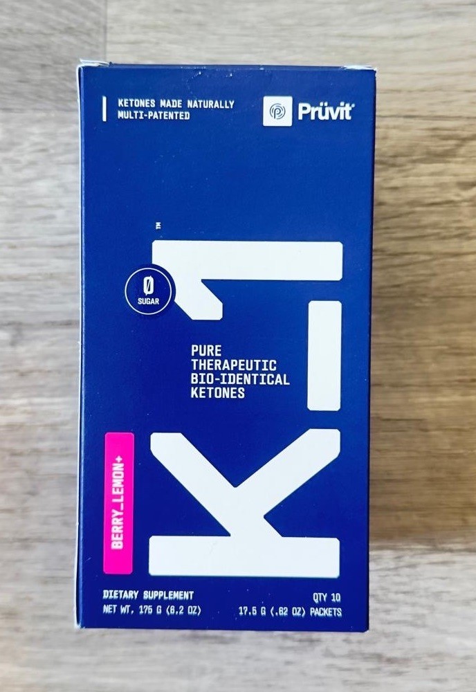 NEW K-1 Prüvit Ketones 10 Packets Charged BERRY LEMON / FREE SHIPP Exp 2027
