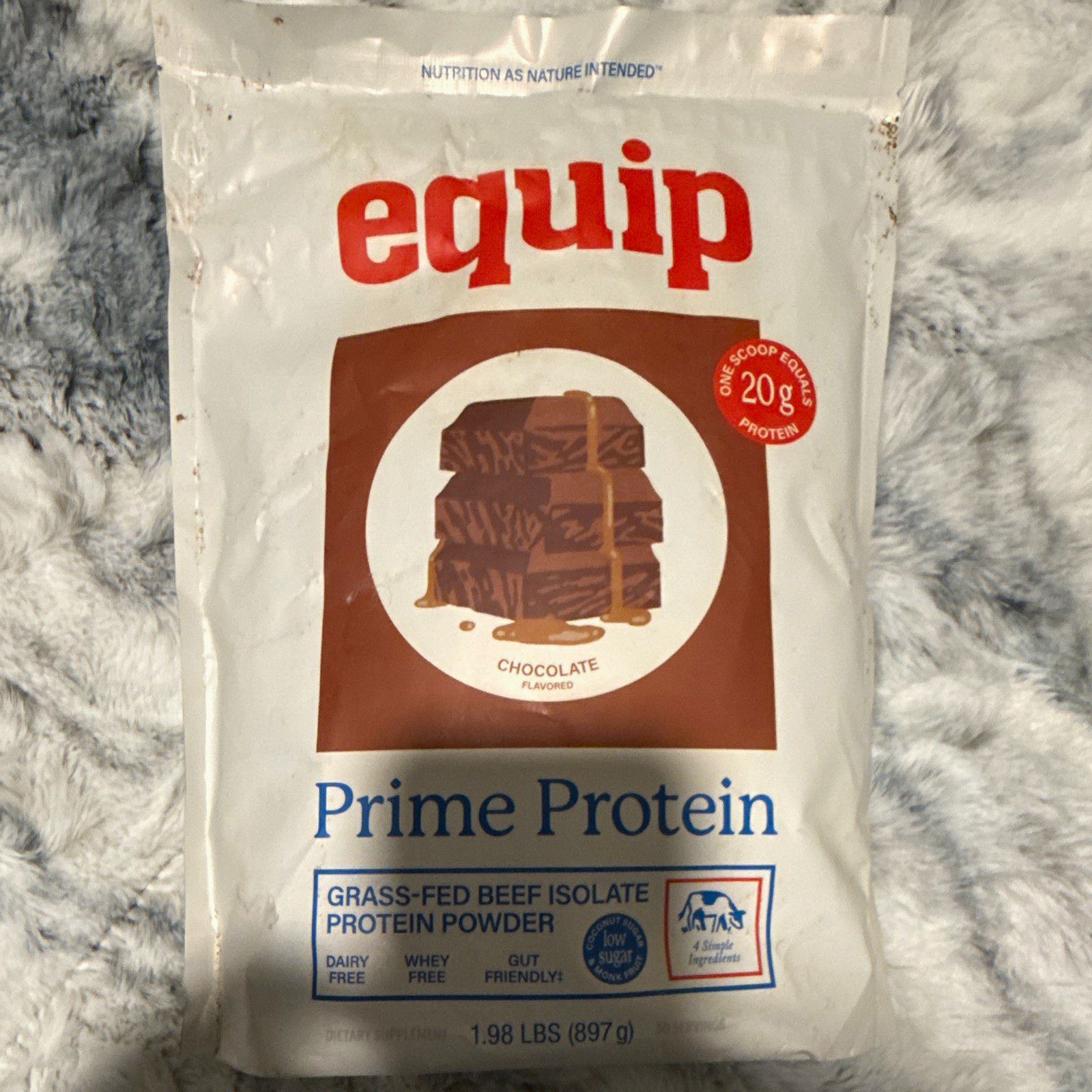 equip Prime Protein Grass-Fed Beef Isolate Powder Chocolate 1.98lb