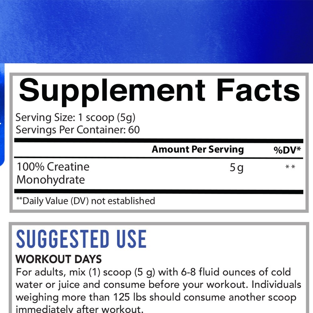 Angry Supplements Creatine Monohydrate 100% Premium Grow Repair 300g 60 Servings