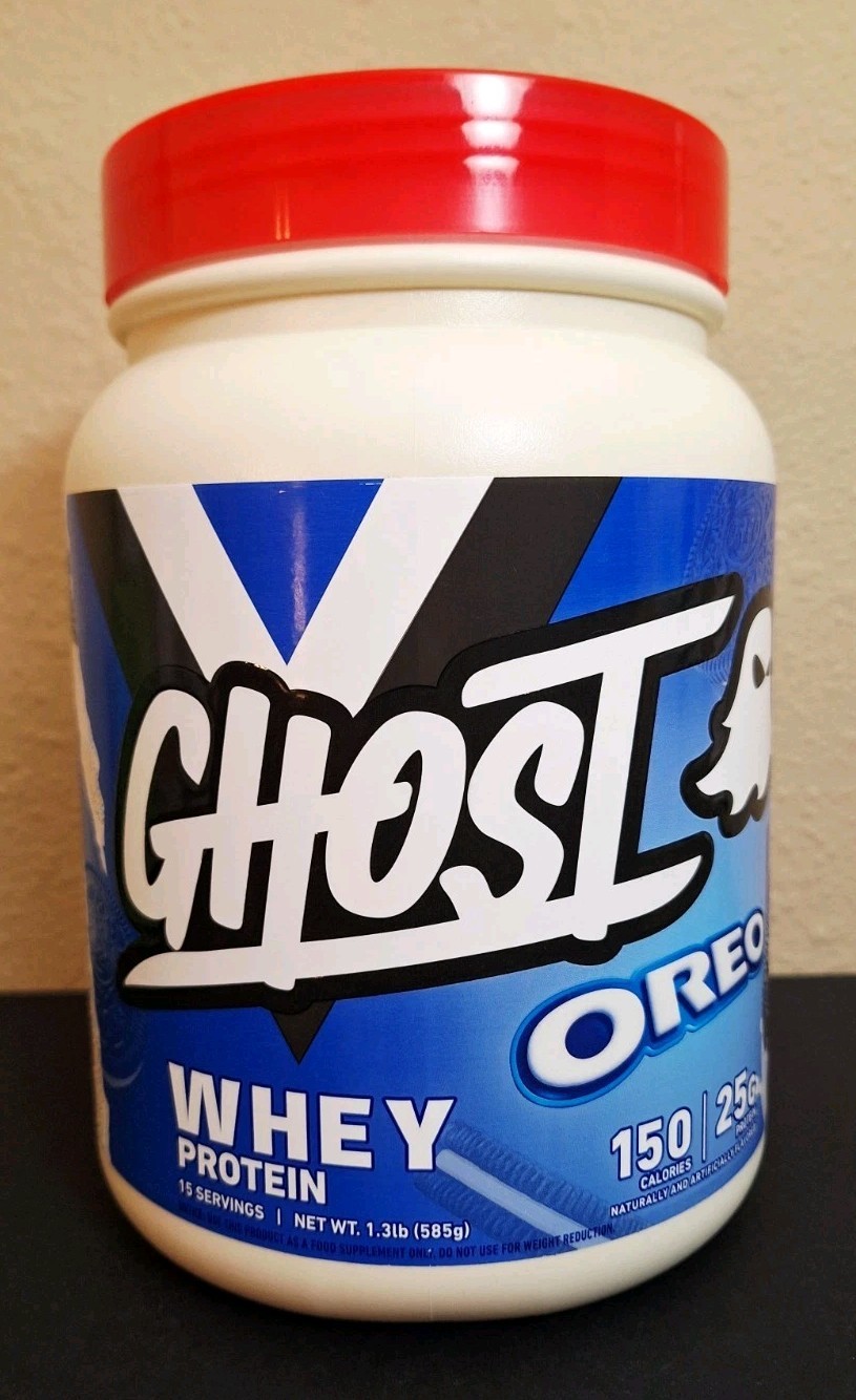 GHOST Whey Protein Powder, OREO 🍪 1.4lbs, 26G Protein, 15 Servings, 09/2027✨️