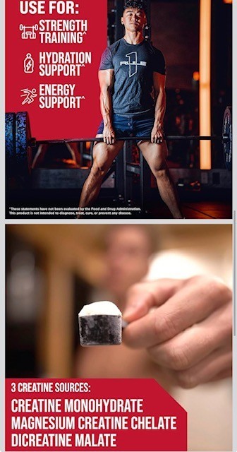 Rule One Charged Creatine Multi-Source Creatine, Energy, & Hydration 30 servings
