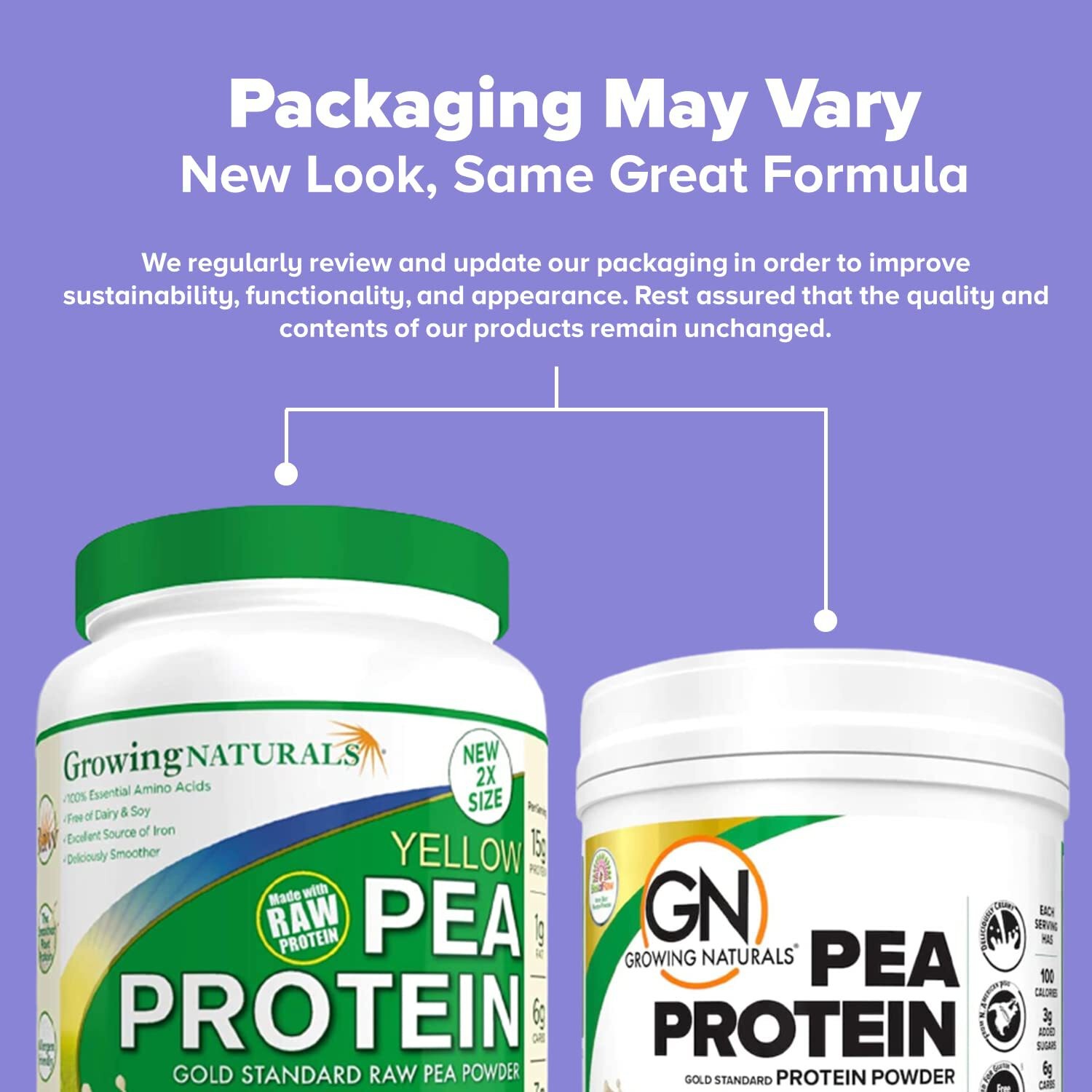 11/27 Growing Naturals Raw Pea Protein Powder, Vegan Plant Based Protein, BCAA,