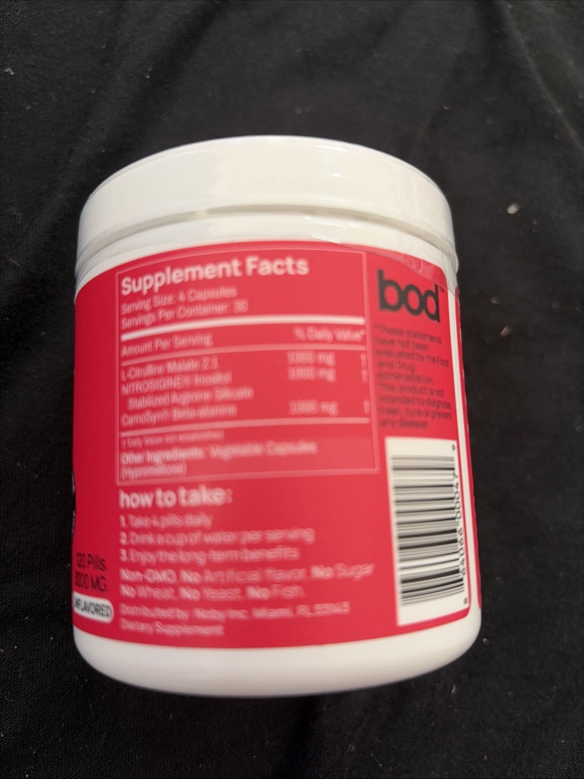 Natural Energy & Endurance Capsules: BOD Pre Workout with Green Tea & Beet Root