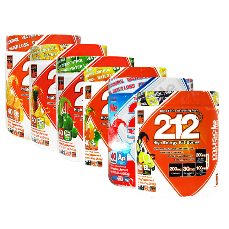 Muscle Elements 212° FAT BURNER Weight Loss ENERGY Powder 40 Servs – ALL FLAVORS