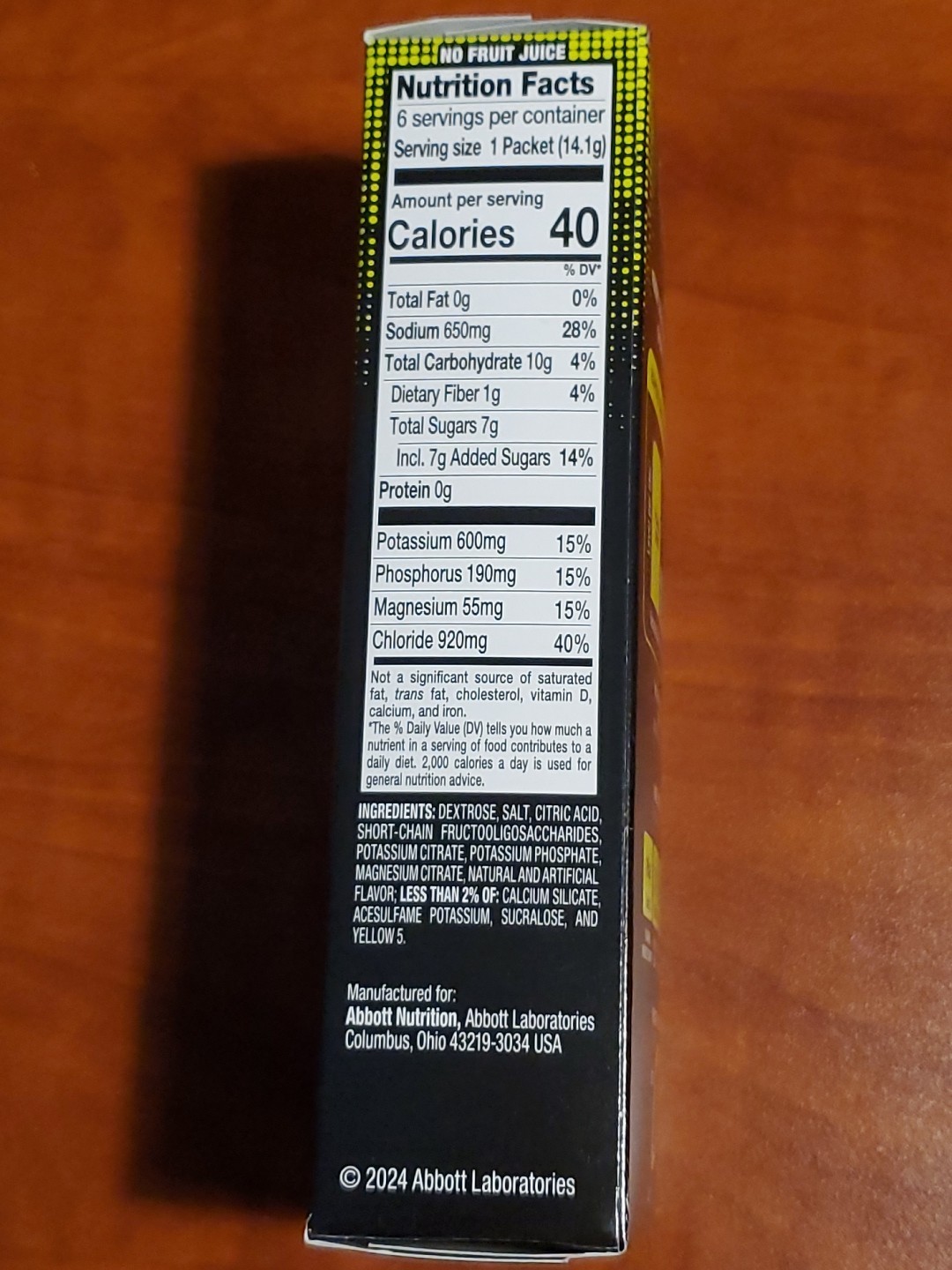 1 Box Pedialyte Sport lemom Lime 6x Packets! Brand New Sealed Exp April 01/2027!