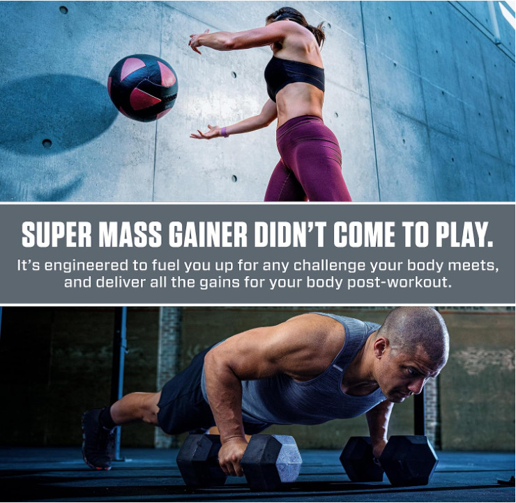 Dymatize Super Mass Gainer, Rich Chocolate, 52g Protein, 8 Servings
