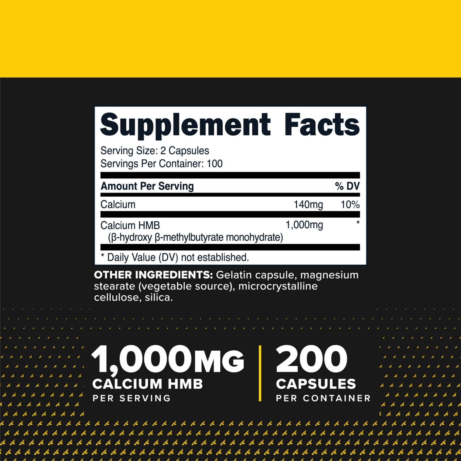 PrimaForce HMB Supplement (1,000mg) 200 Capsules – 100 Servings