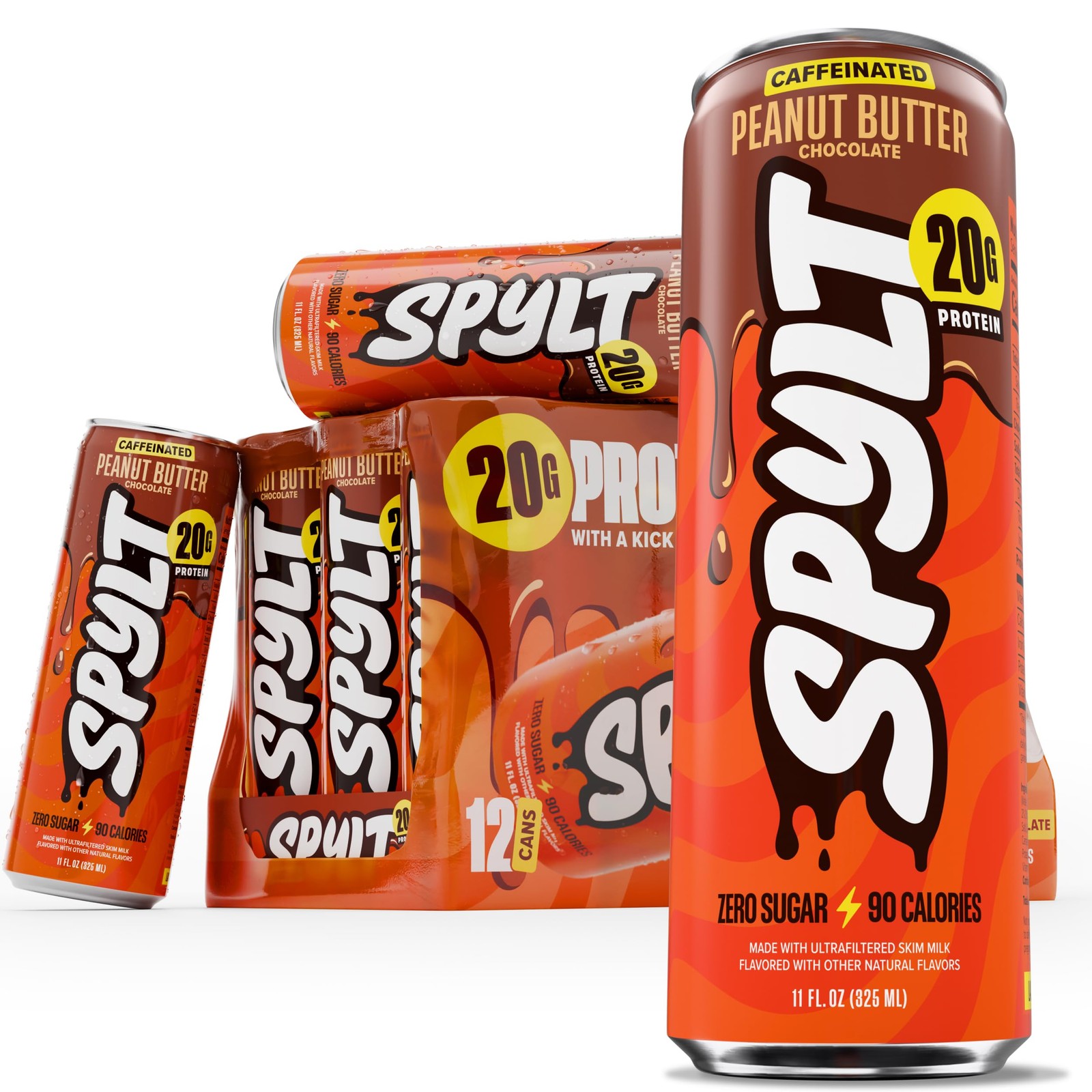 Spylt High Protein Peanut Butter Chocolate Milk with 132 Fl Oz (Pack of 1)