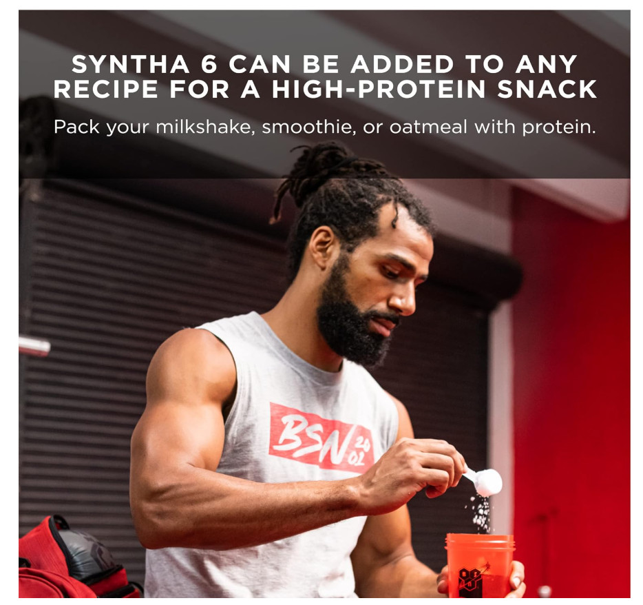 BSN Syntha-6 Whey Protein Powder Vanilla Ice Cream Flavor 5 lb Tub Protein