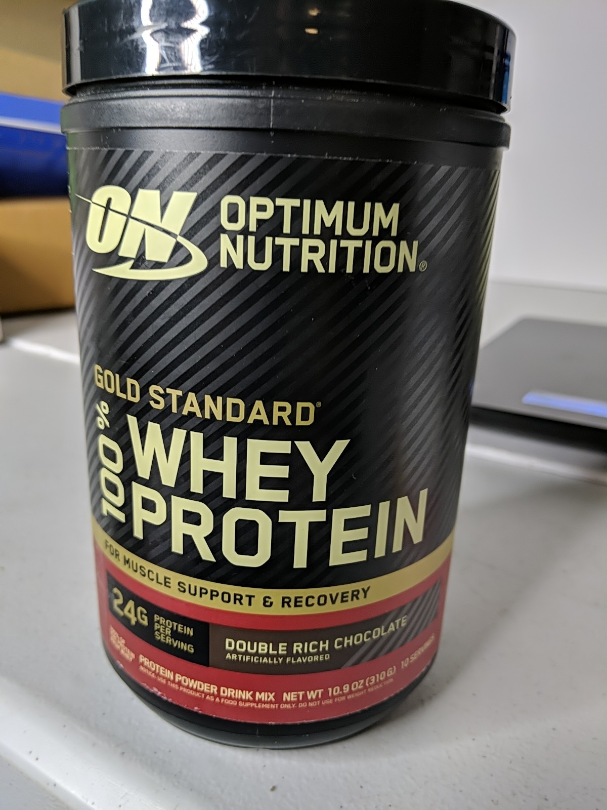 Optimum Nutrition Whey Protein Powder – Double Rich Chocolate-10.9oz/10 Servings
