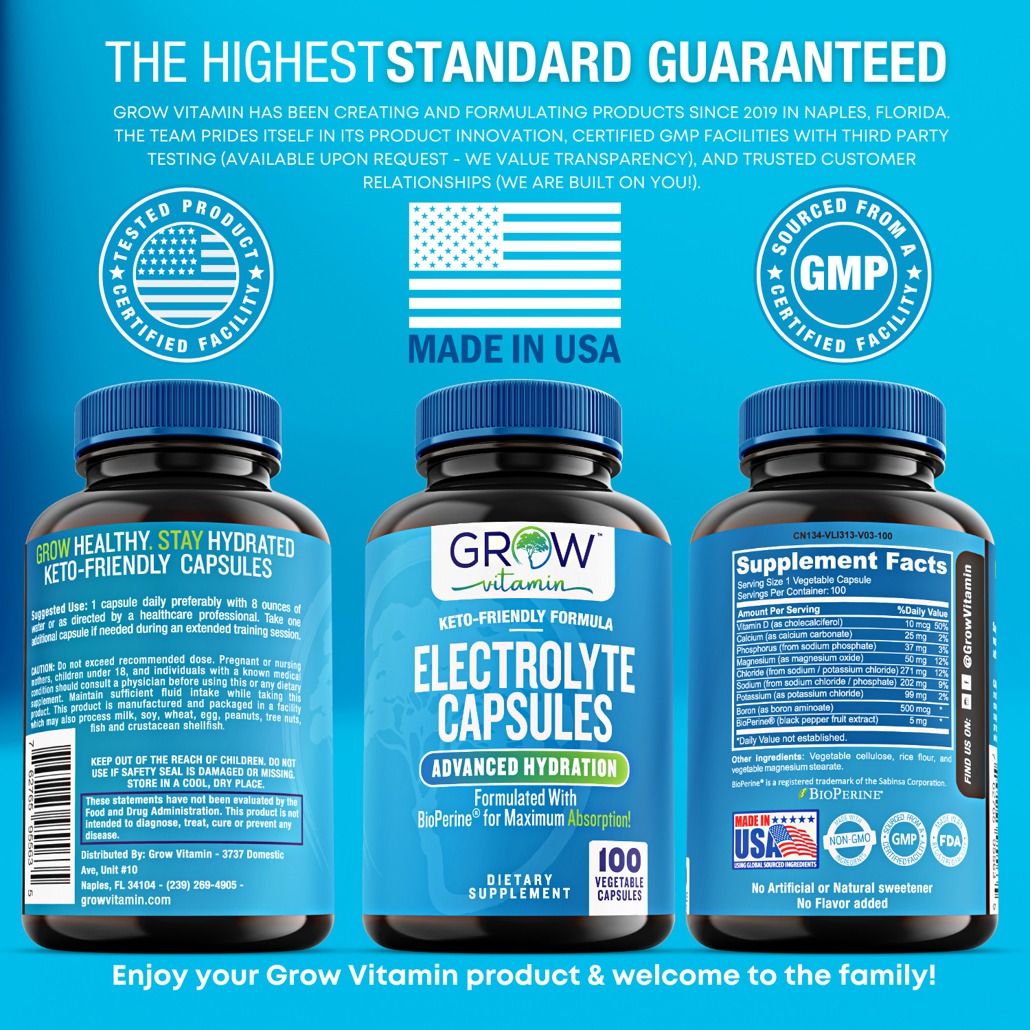 Electrolyte Salt Tablets – 100 Pills – Electrolytes Replacement Supplement for R