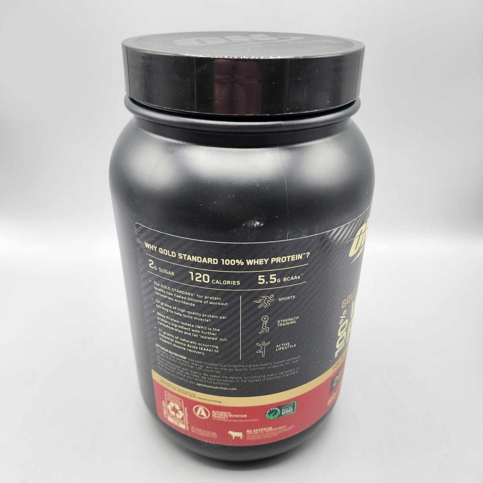 Optimum Nutrition Gold Standard 100% Whey Protein Powder Chocolate – 2lb – 02/27