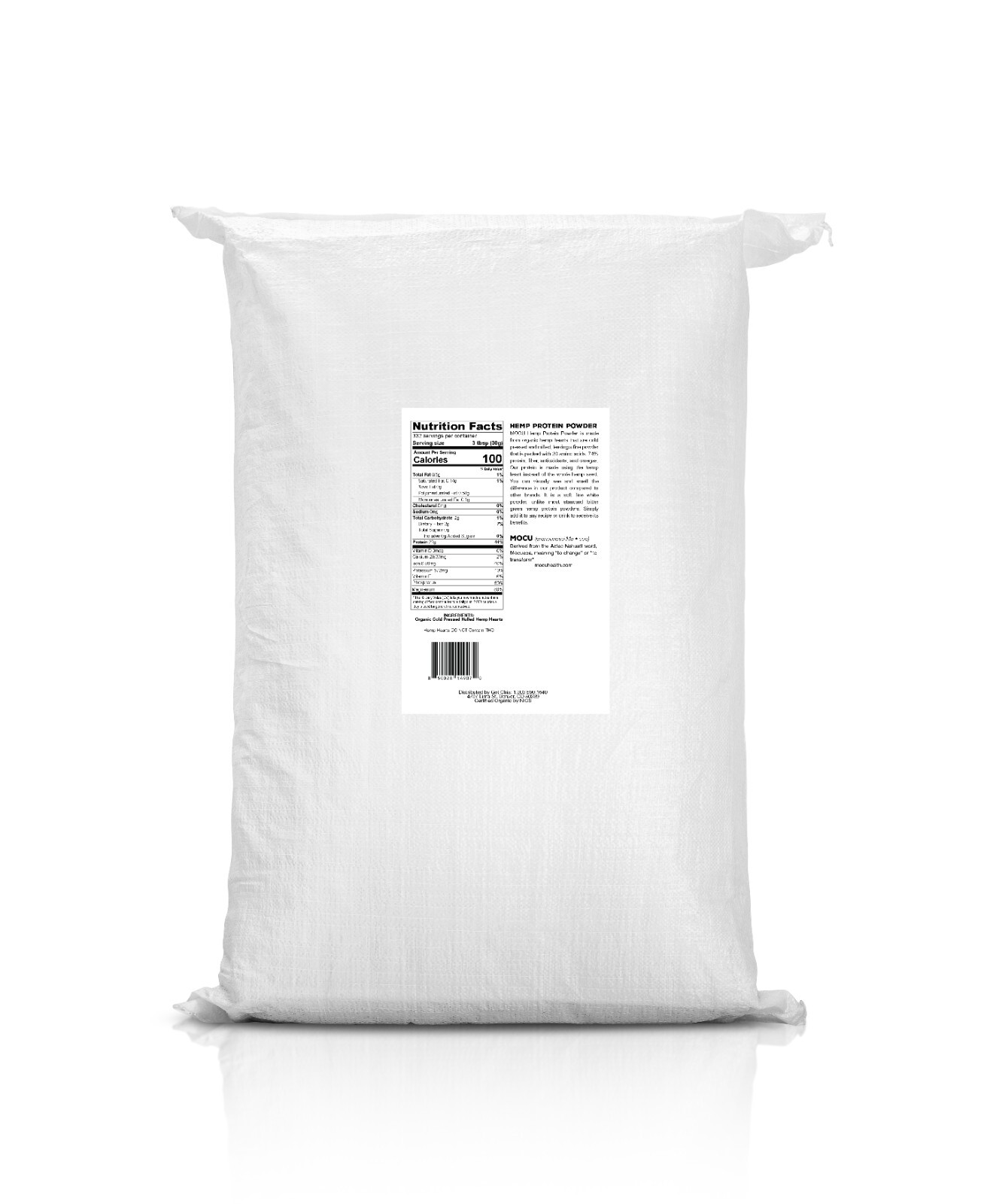 CERTIFIED ORGANIC HEMP PROTEIN POWDER – 74% PROTEIN