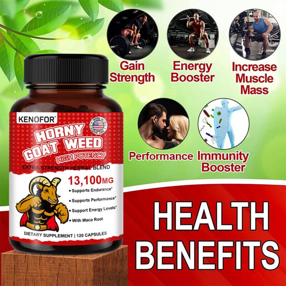 Horny Goat Weed Complex | 13,100 mg | 120 Capsules | Vegetarian | by KENOFOR