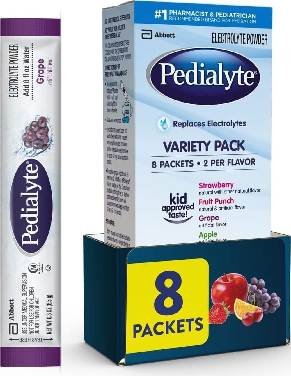 Electrolyte Powder | Hydration Drink for Kids & Adults | Variety Pack: Grape,…