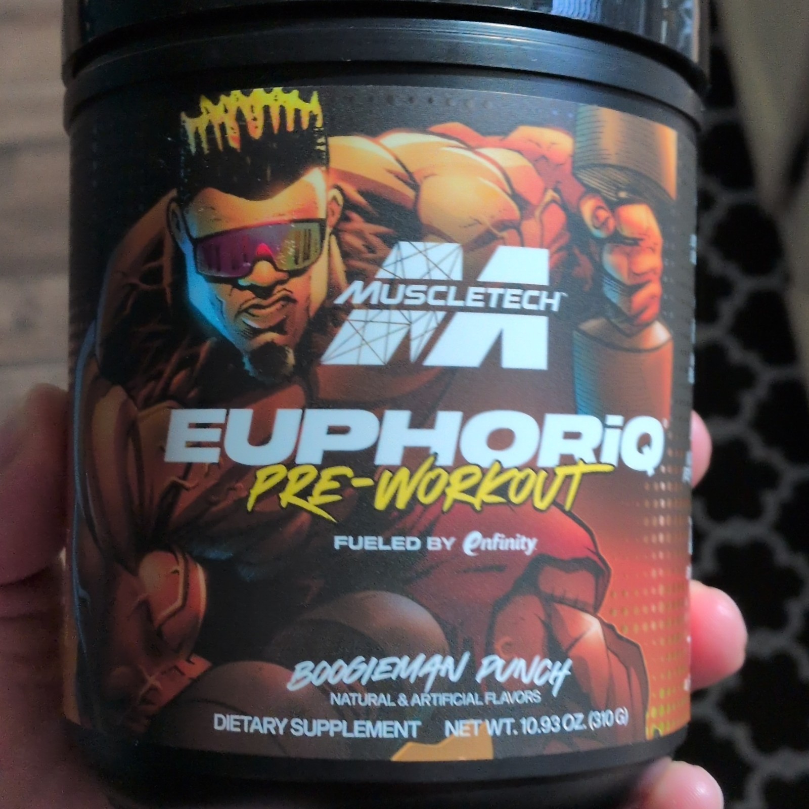 MuscleTech Euphoriq Pre-Workout Powder, Boogieman Punch, 10.93 oz