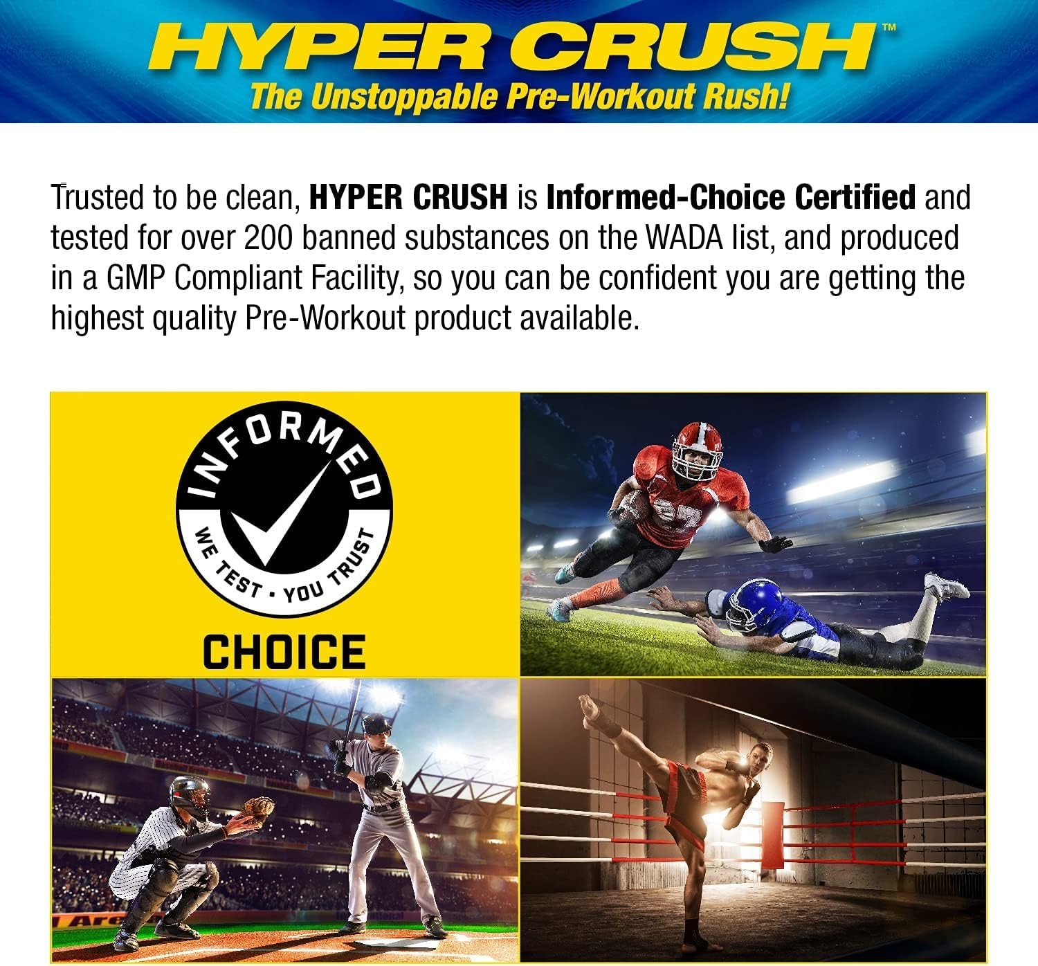 Maximum Human Performance Mhp Hyper Crush Pre Workout Energy Drink Creatine