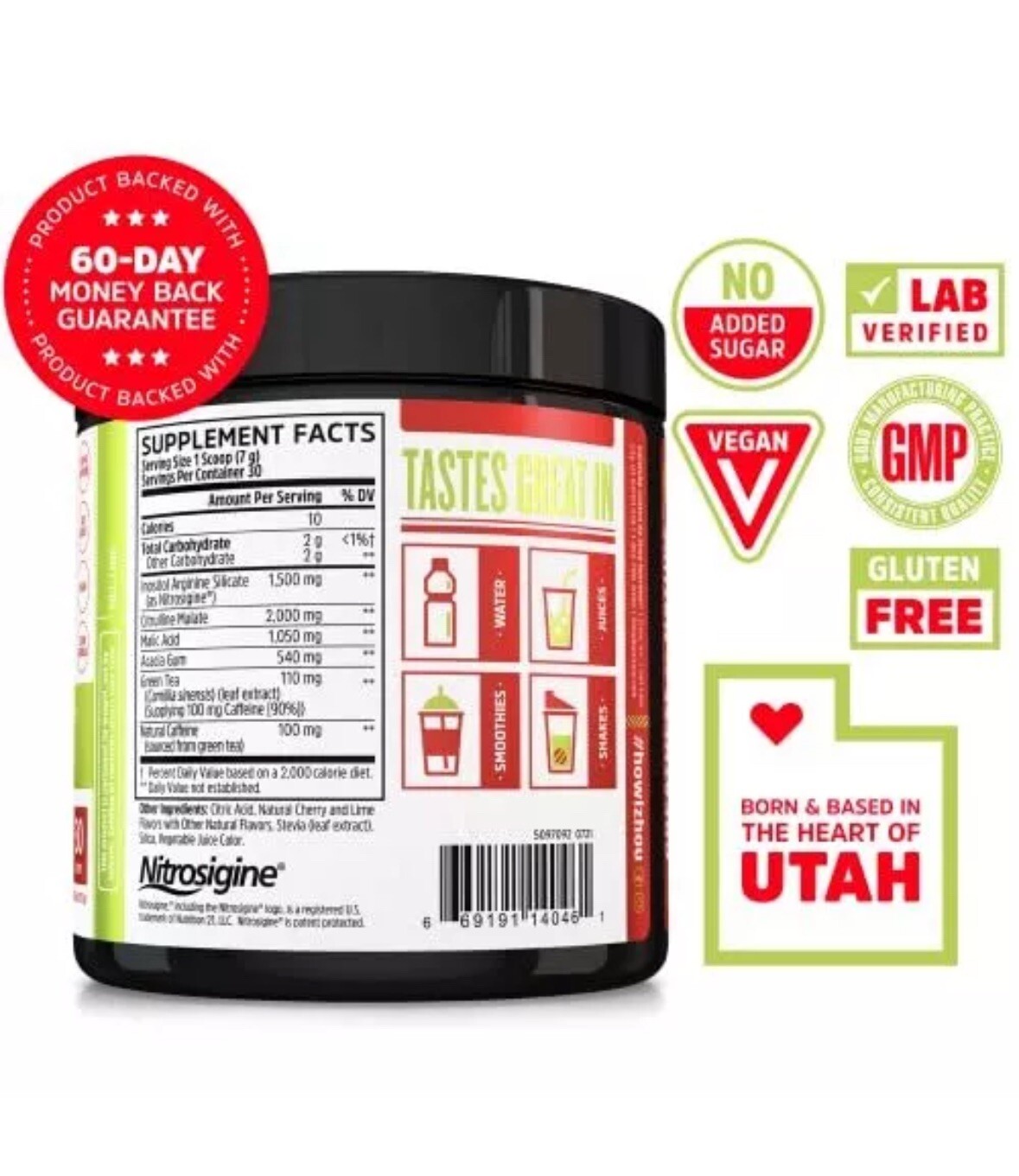 Zhou Lite Up Extra Boosted Pre-Workout 7.5oz (Cherry Limeade) Exp: 03/26-Fresh!