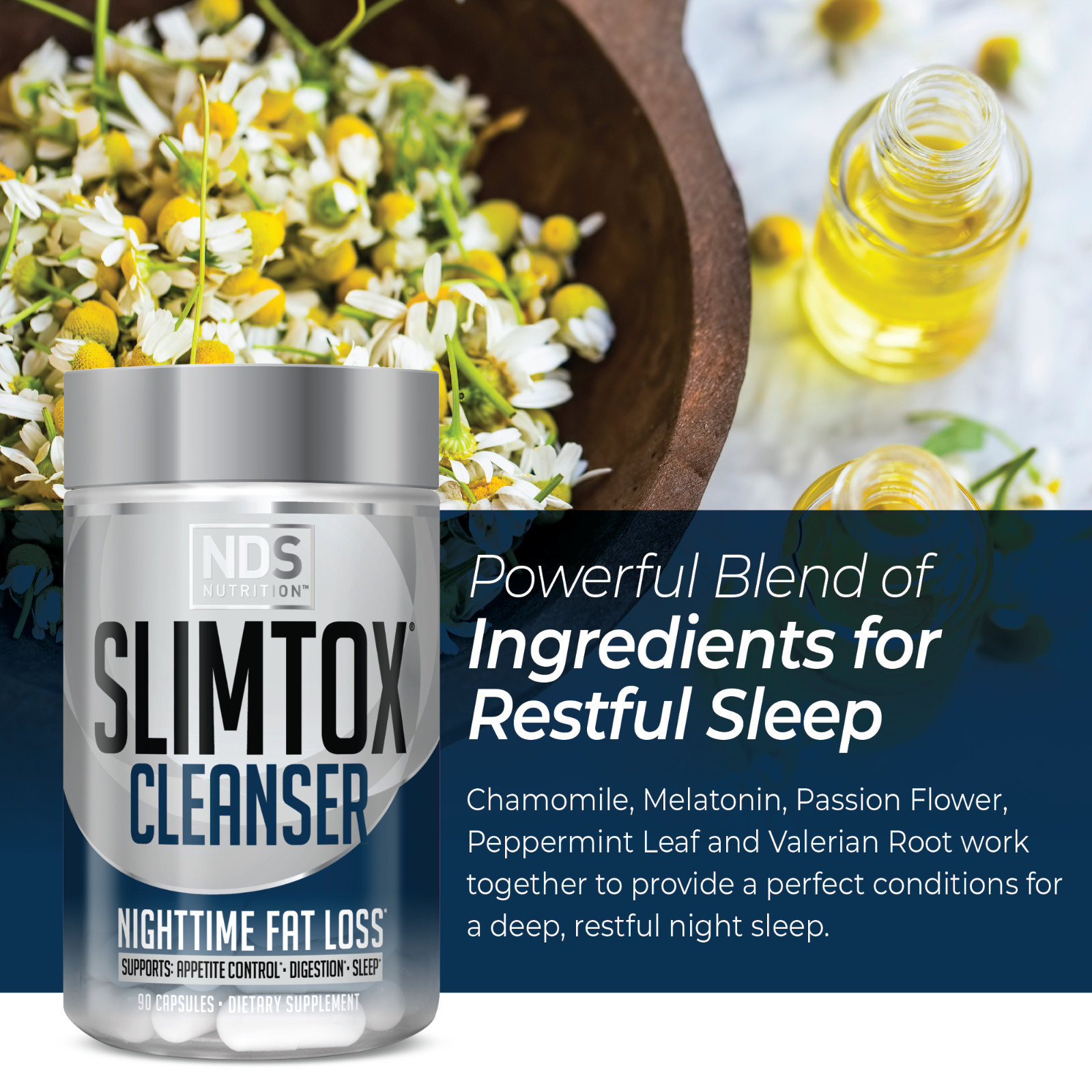 Slim-Tox – Fat-Loss Support – Appetite Control and Restful Sleep – (90 Capsules)