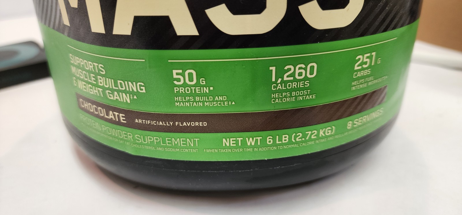 Optimum Nutrition Serious Mass Gainer Protein Powder, Vanilla 6lbs, Ex. 12/25