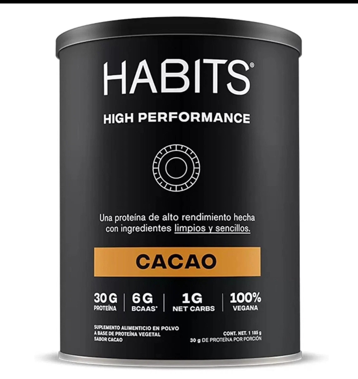 Habits Plant-Based Protein Powder, Cocoa Flavor, Gluten Free, 1.2 kg