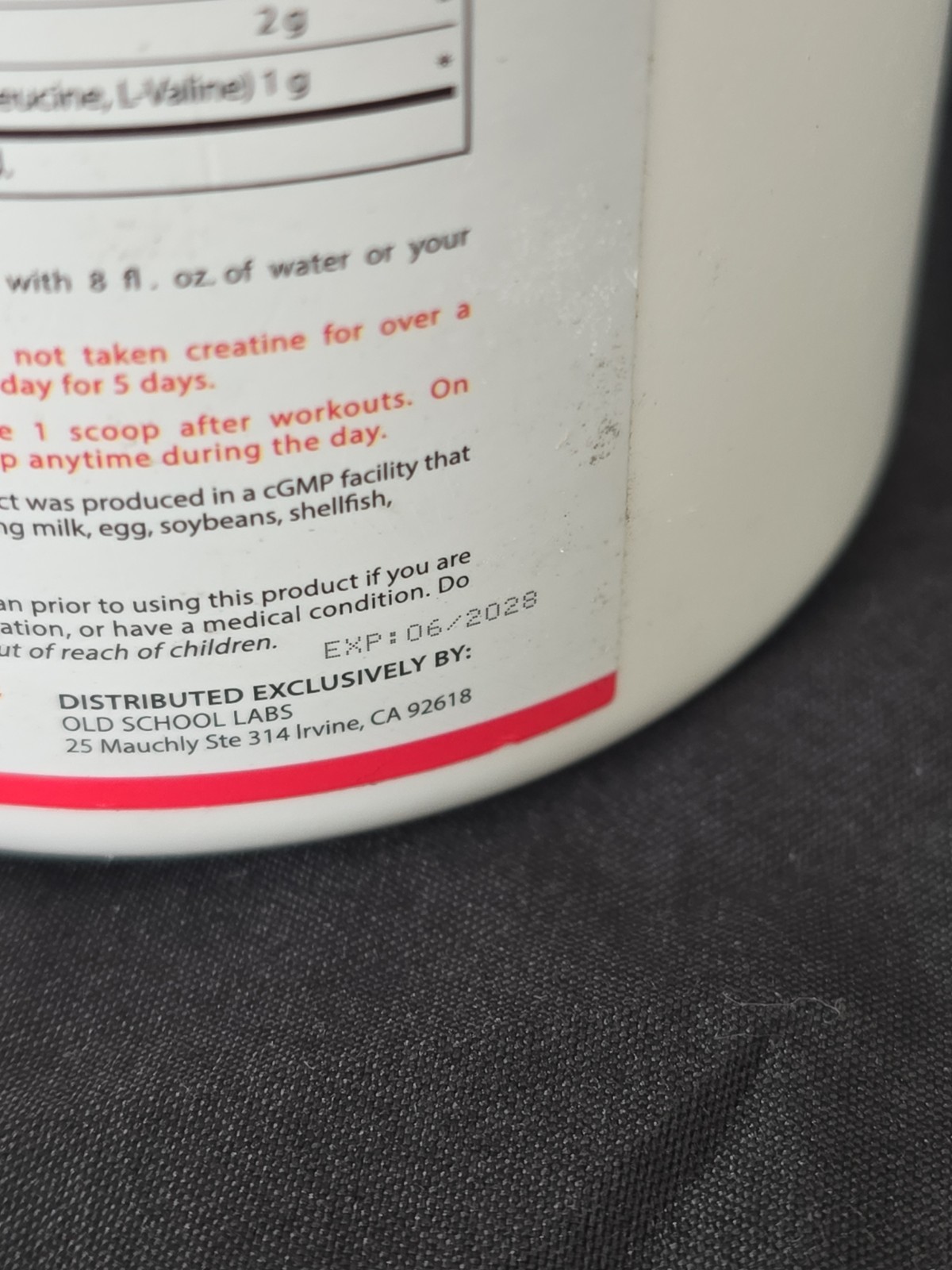 Old School Labs Creatine Monohydrate for Women 243g 8.57oz Unflavored Powder NEW