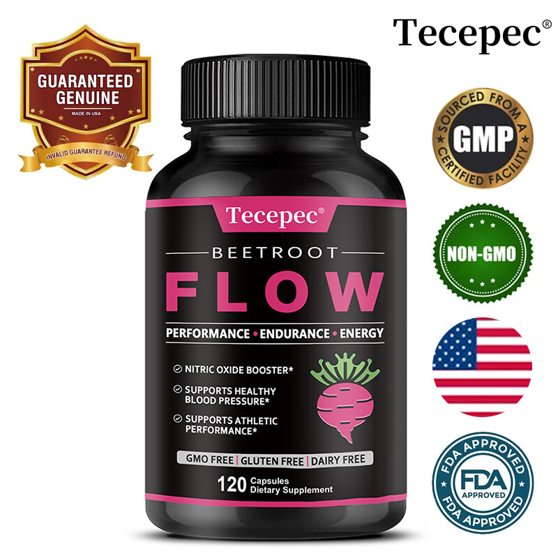 Organic Beet Root Powder Capsule 1300mg per serving Aids in Healthy Circulation