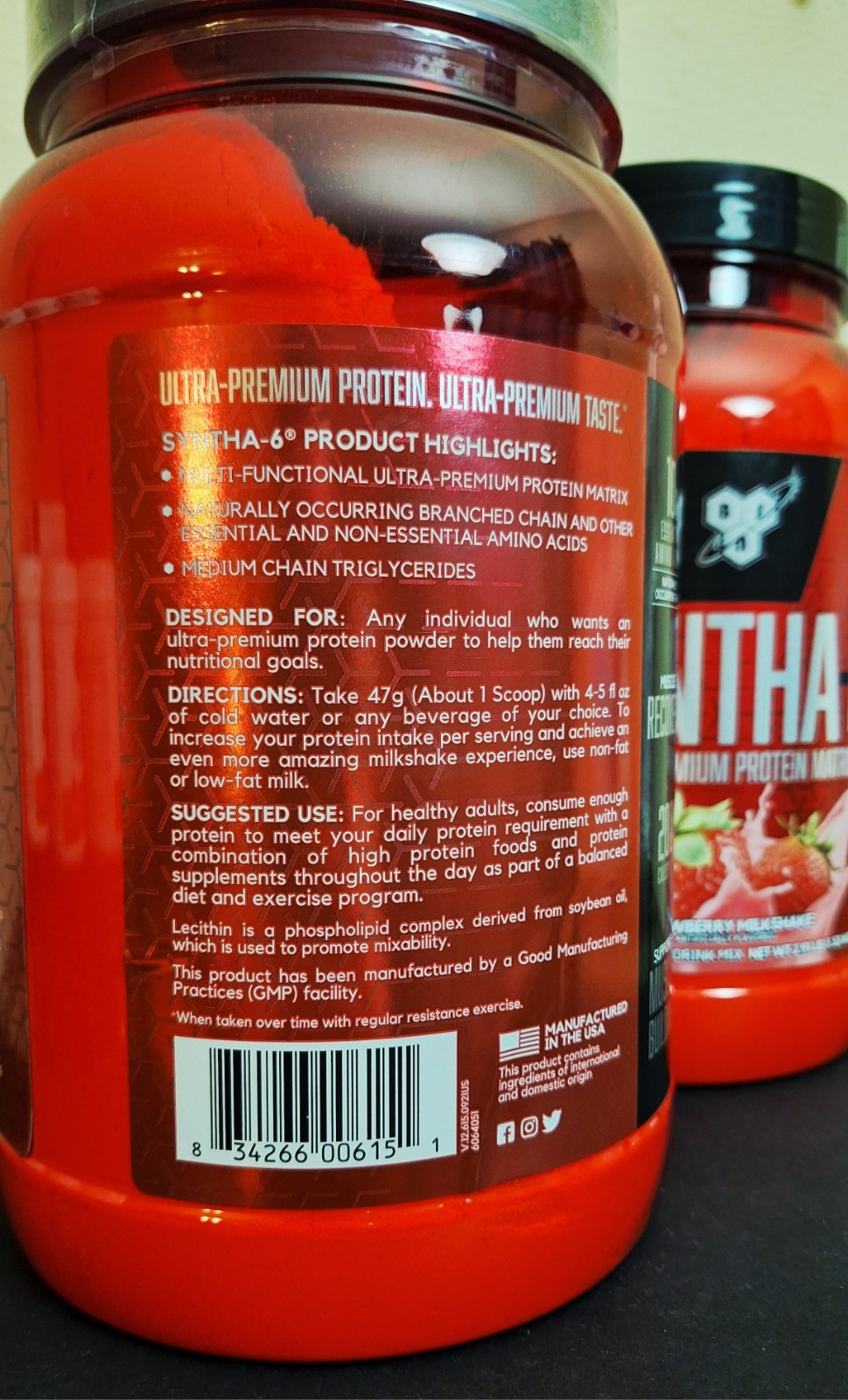 Syntha-6 Ultra Protein Matrix, Strawberry 🍓 22g Protein, 28 Servings, 10/2027✨