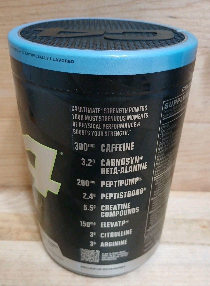 2CT C4 ULTIMATE STTENGTH Pre-Workout Frozen Bomsicle MUSCLE STRENGTH BOOST 1.2LB