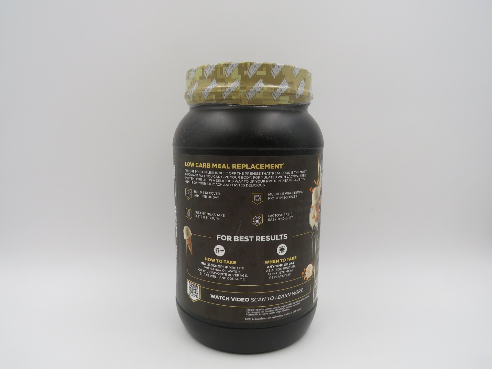 MRE Lite Whole Food Protein Vanilla Milkshake 2.08 lbs (945 g) EXP 01/29