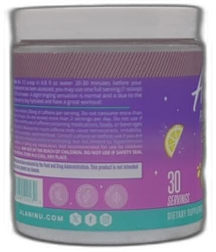 *2027-10-1* Alani Nu Pre Workout Powder GLAXAY Lemonade, Amino Energy Boost
