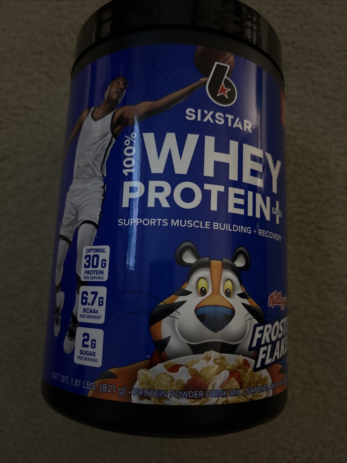 Six Star 100% Whey Protein Plus Kelloggs Frosted Flakes 1.81 lbs Exp 2027