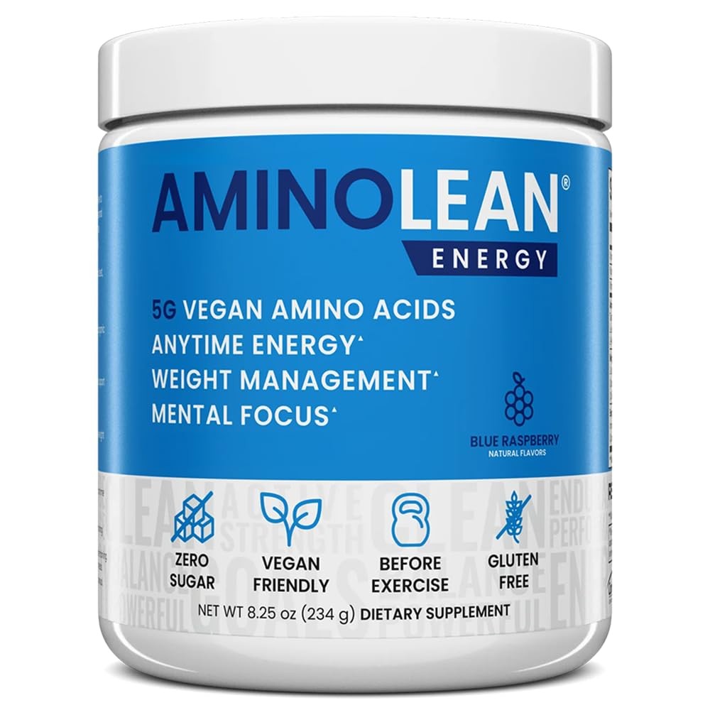 RSP Nutrition AminoLean Pre Workout Powder, Amino Energy & Weight 30 Servings