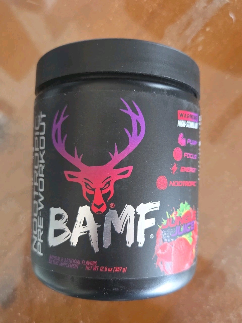 Bucked Up BAMF Nootropic Pre-Workout Jungle EXP 01/2028