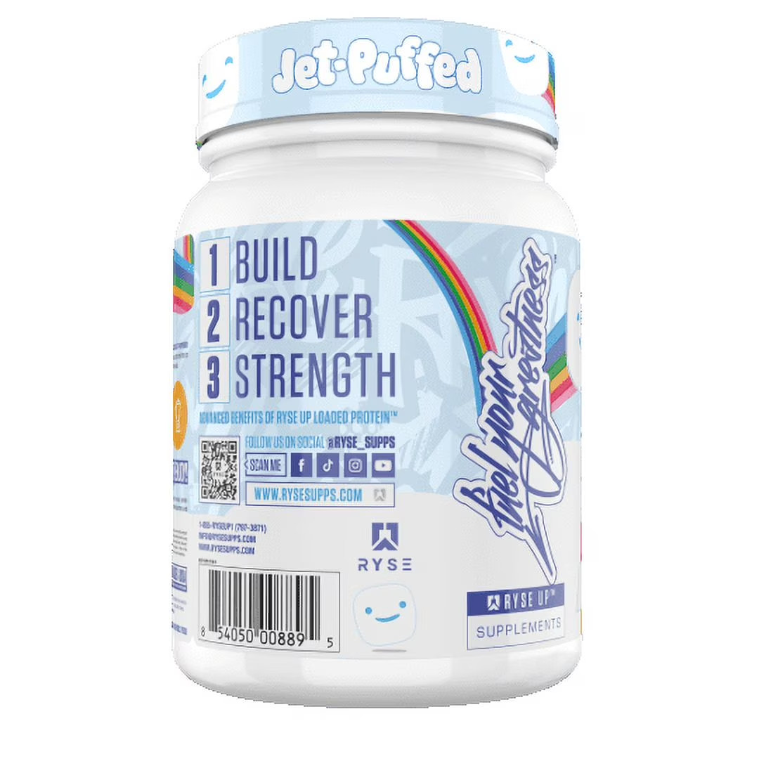 RYSE Loaded Protein Powder, Jet Puffed Marshmallow, 20 Servings, 25g Protein