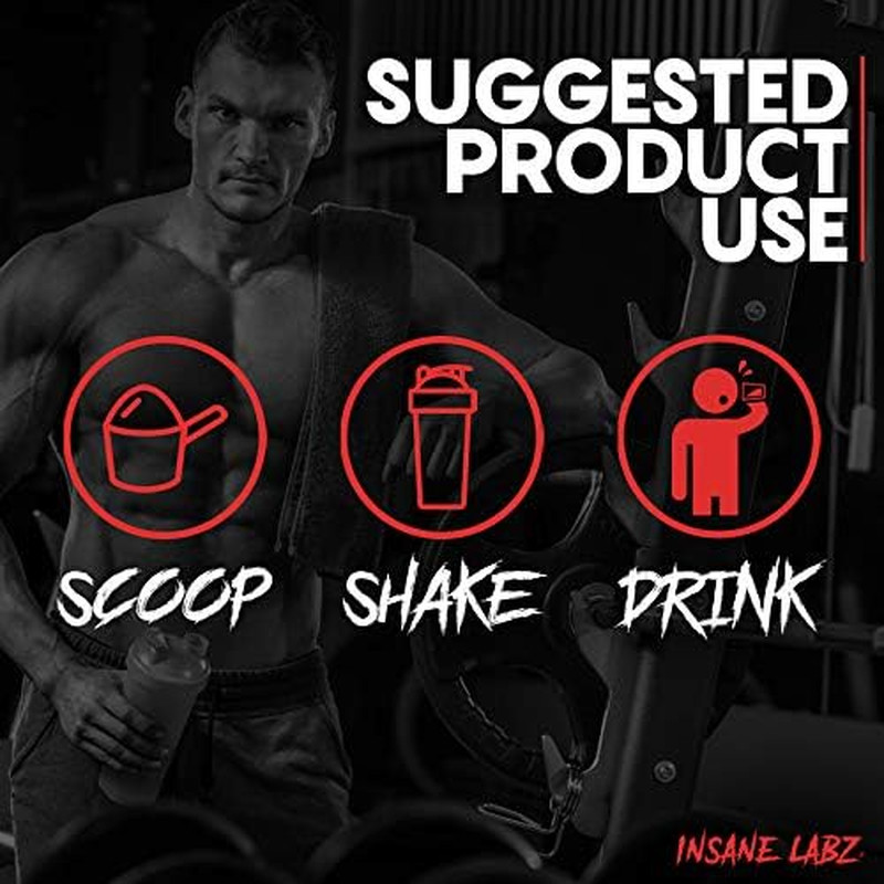 Insane Amino Hellboy Edition, BCAA with Energy Focus Muscle Recovery, Intra Work