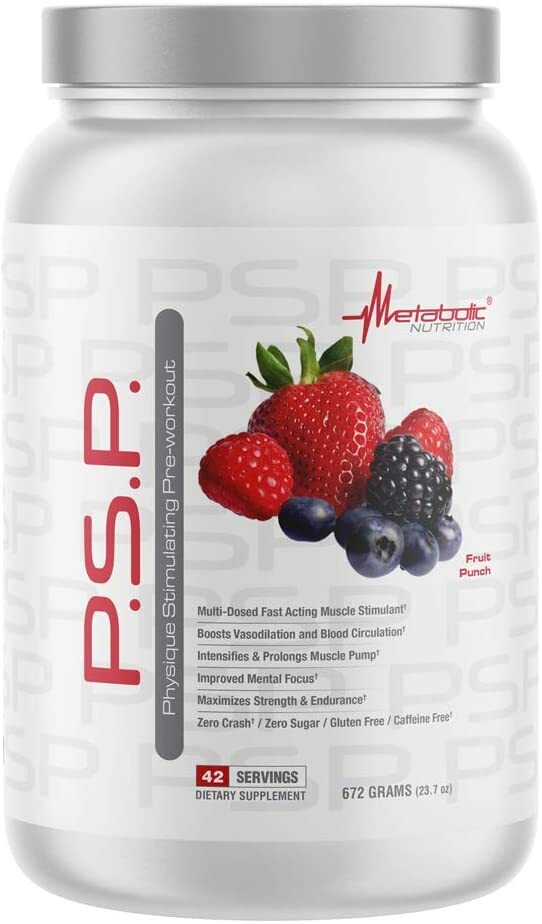 PREWORKOUT-Physique Stimulating PreWorkout-No Sugar-No Caffeine-MUSCLE STIMULANT