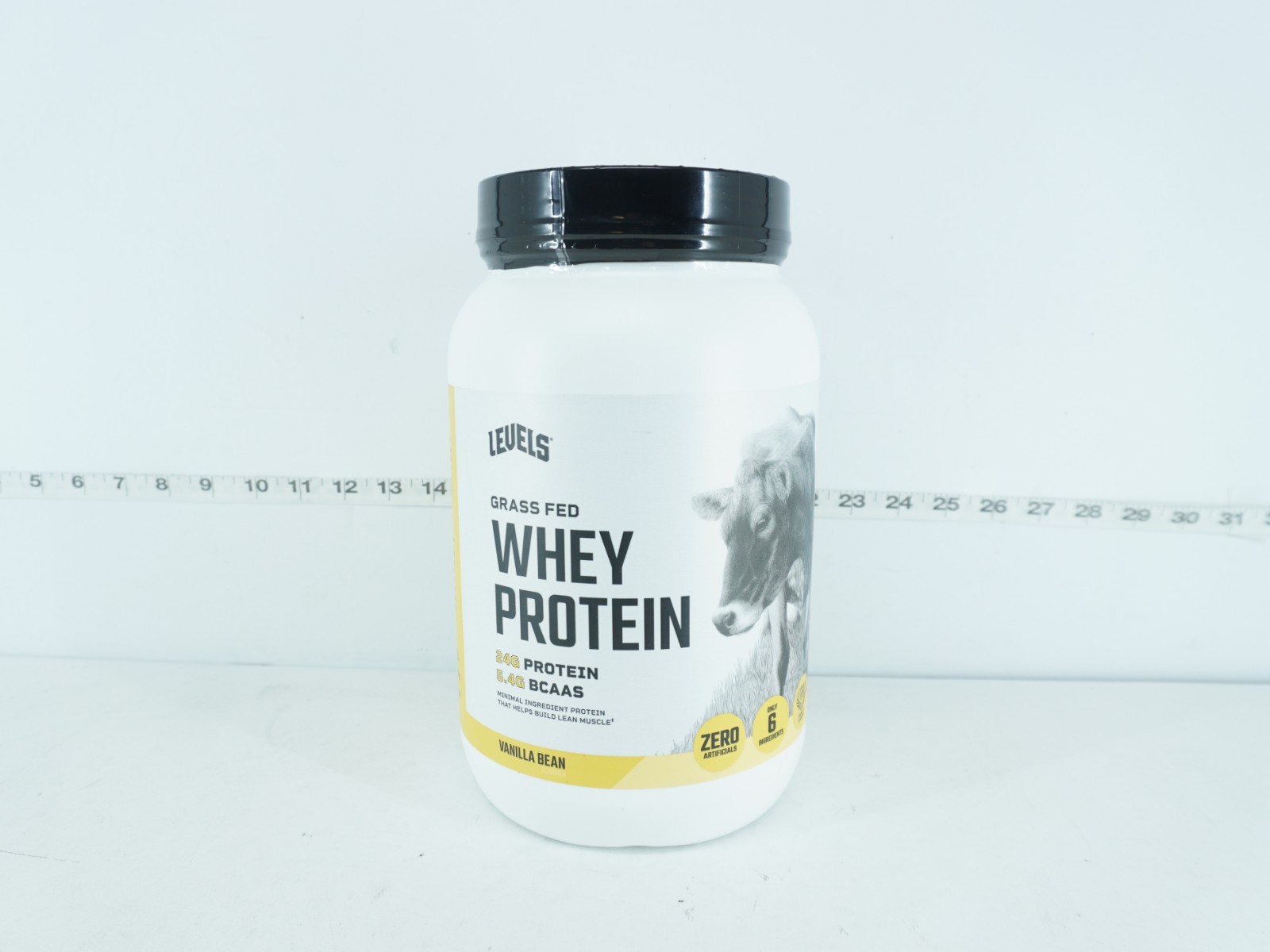 LEVELS GRASS FED WHEY PROTEIN POWDER, 24G OF PROTEIN, VANILLA BEAN 2 LB EXP:6/28