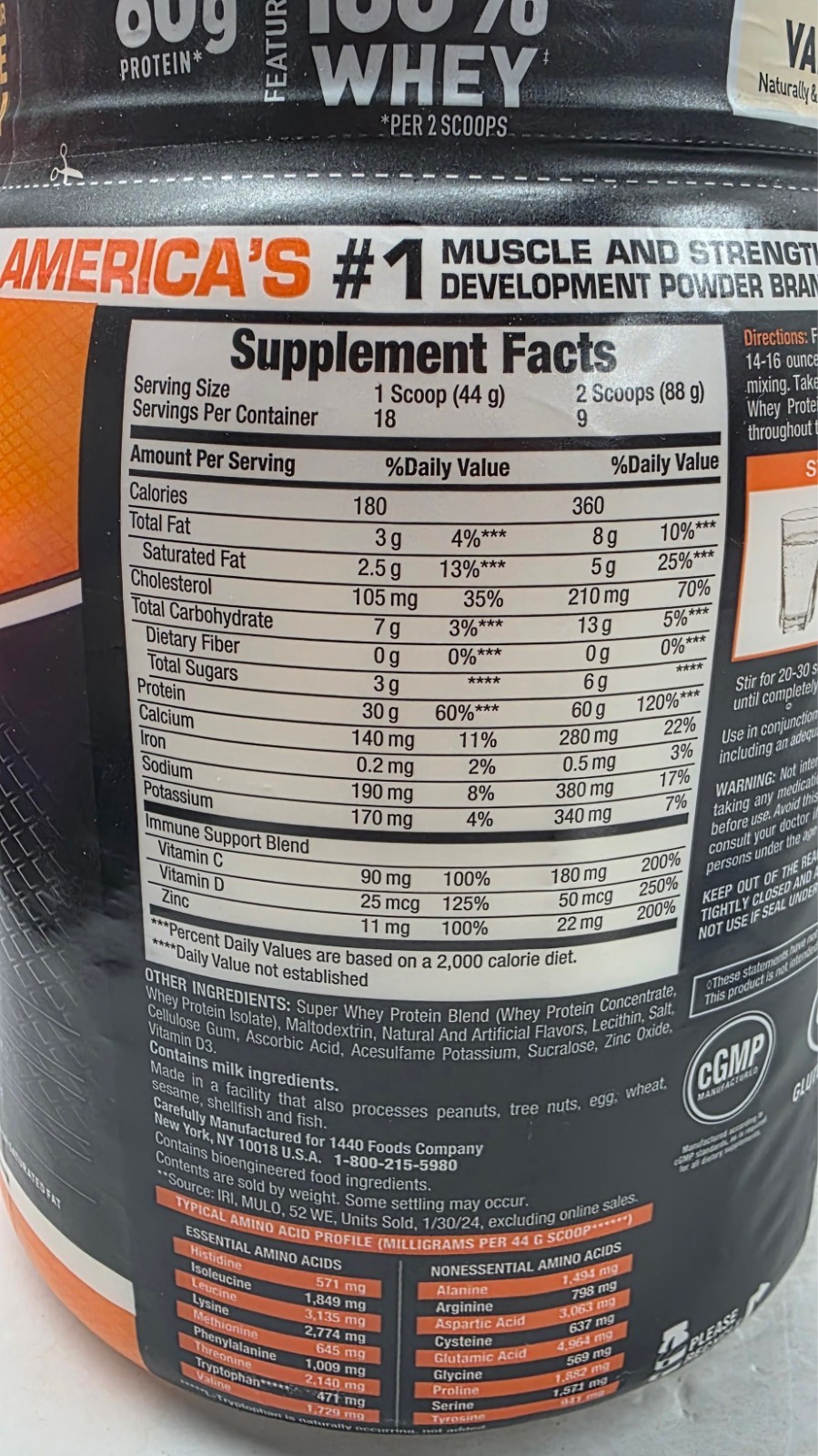 Body Fortress Super Advanced Whey Protein Protein 1.74lb – Best By-11/13/26