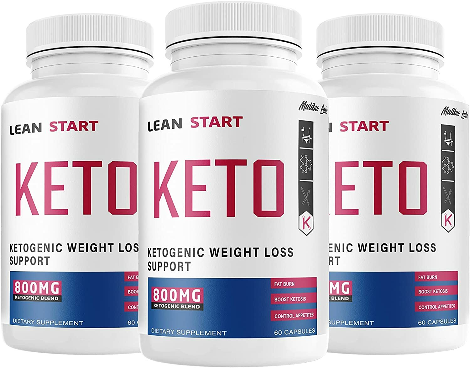 Lean Start Keto Pills Weight Loss Diet Ketosis Nutrition 800mg 60 Caps