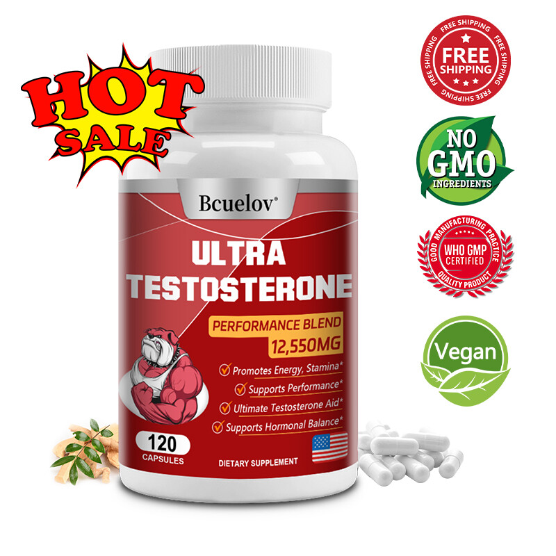ULTRA TESTOSTERONE booster Performance Blend Capsules -Male Enhancer Muscle Gain