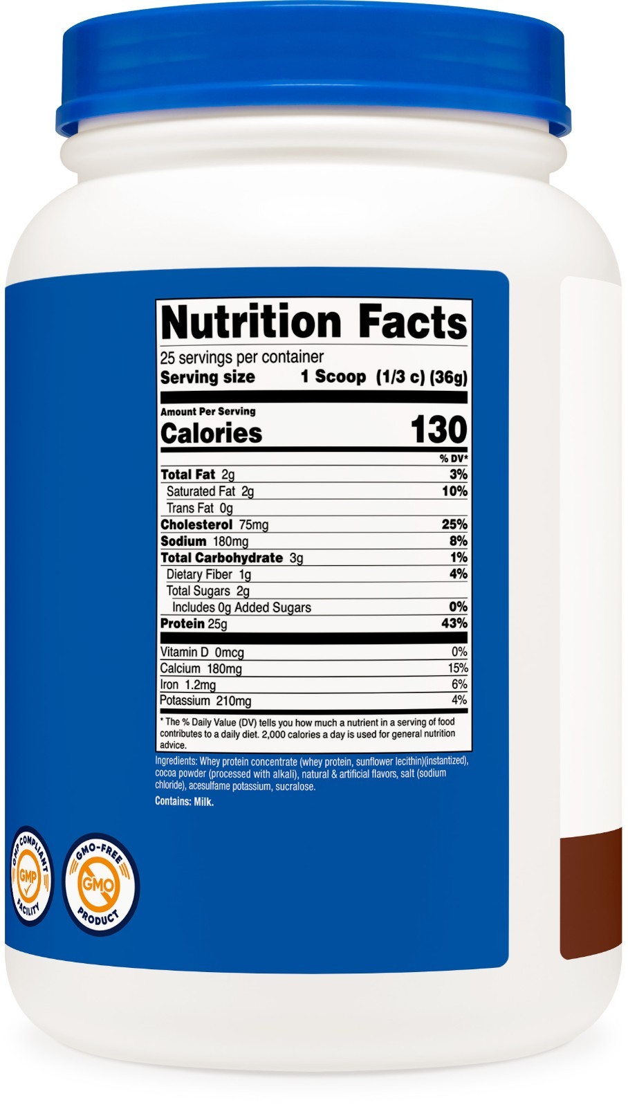 Nutricost Whey Protein Concentrate (Chocolate) 2 LBS